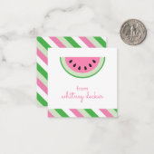 Cartes Cadeau Pink Watermelon Stripes (Devant/Arrière en situation)