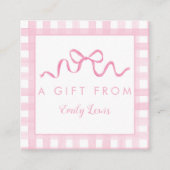 Cartes Cadeau pour Anniversaire Pink Bow (Devant)