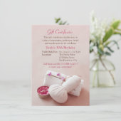 Cartes Cadeau Spa Invitations pour Fête d'Annivers (Debout devant)