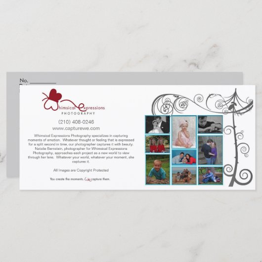 cartes cadeaux (Devant / Derrière)