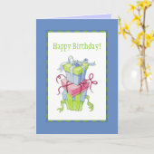 Cartes cadeaux Carte d'anniversaire (Fleur jaune)