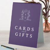 Cartes cadeaux couronne argent violet signe mariag (En SItu (Tableau))
