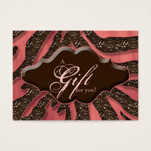 Cartes cadeaux de beauté Certificats Parties scint
