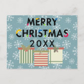 Cartes cadeaux de Noël modernes Snowflakes (Devant)