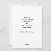 Cartes Cadeaux De Vacances De Tennis Uniques (Dos)