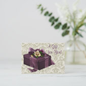 Cartes Cadeaux Entreprise Rose de Damas Pourpre (Debout devant)