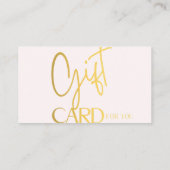 Cartes cadeaux Gold (Dos)