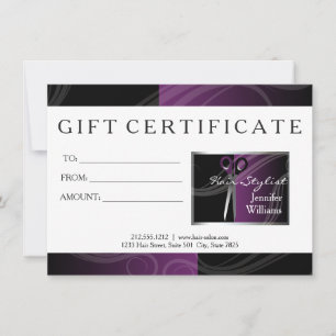 Cartes cadeaux Hair Salon