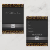 Cartes cadeaux Leopard Business (Devant / Derrière)