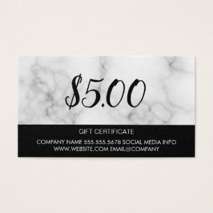 Cartes cadeaux Marbre