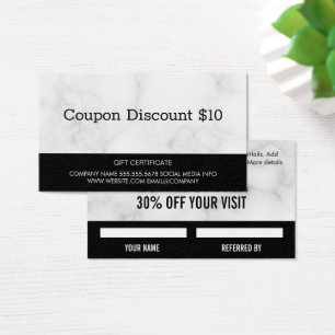 Cartes cadeaux Marbre   Code coupon