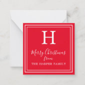 Cartes Cadeaux Monogrammes Classiques (Devant)