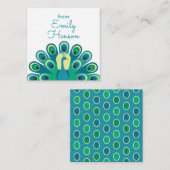 Cartes Cadeaux Personnalisées Cute Peacock (Devant / Derrière)