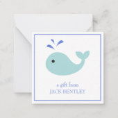 Cartes Cadeaux Personnalisées Cute Whale (Devant)
