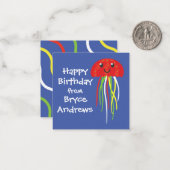 Cartes Cadeaux Personnalisées Jellyfish (Devant/Arrière en situation)