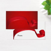 Cartes-cadeaux simples en ruban rouge (Bureau)