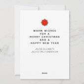 Cartes Calendrier de Noël (Dos)