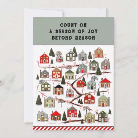 Cartes Calendrier de Noël (Devant)