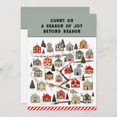 Cartes Calendrier de Noël (Devant / Derrière)