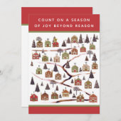 Cartes Calendrier de Noël (Devant / Derrière)