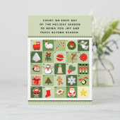 Cartes Calendrier de Noël (Debout devant)