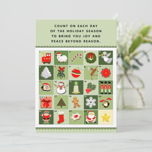 Cartes Calendrier de Noël (Debout devant)