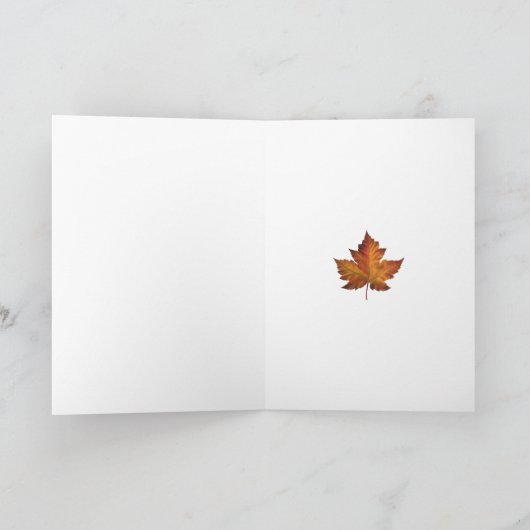 Cartes Canada Feuille d'érable Cartes de voeux (Intérieur)
