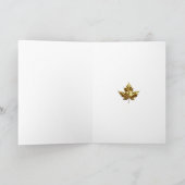 Cartes Canada Feuille d'érable Cartes de voeux (Intérieur)