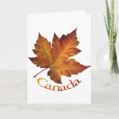 Cartes Canada Feuille d'érable Cartes de voeux (Devant)