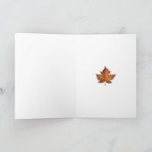 Cartes Canada Feuille d'érable Cartes de voeux (Intérieur)