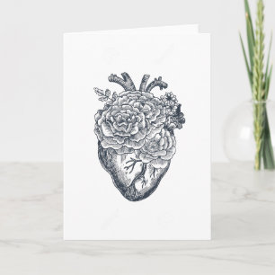 Cartes cardiaques anatomiques Tattoo