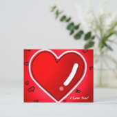 Cartes cardiaques Je t'aime (Debout devant)