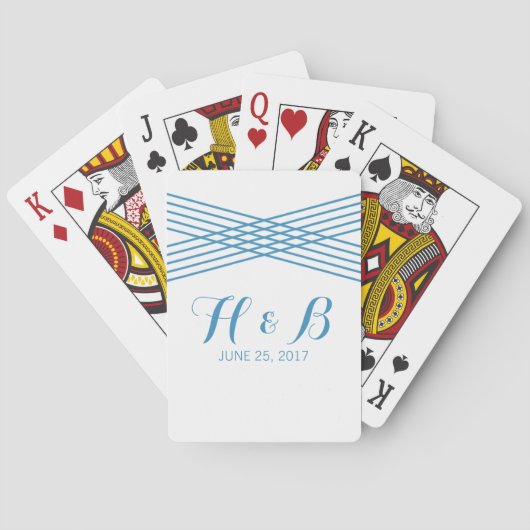 Cartes Carte de jeu Blue Modern Deco (dos)