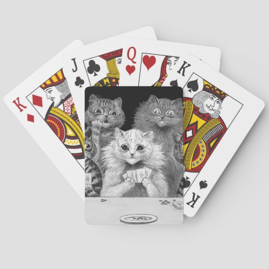 Cartes Carte de jeu de chat, Louis Wain (dos)