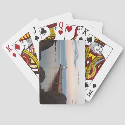 Cartes Carte de jeu de la jetée nord du port de Duluth (dos)