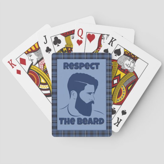 Cartes Carte de jeu de respect de barbe (dos)