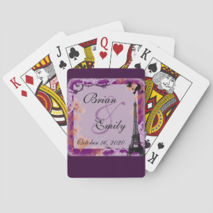 Cartes Carte de jeu de tour eiffice personnalisable