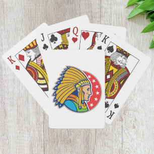 Cartes Carte de jeu en chef indien