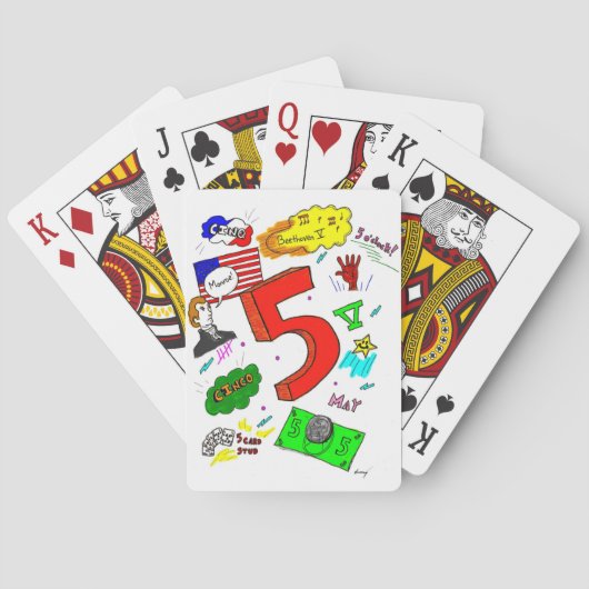 Cartes Carte de jeu Ode à cinq (dos)
