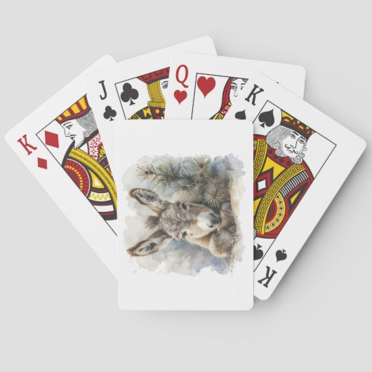 Cartes Carte de jeu pour âne d'hiver (dos)