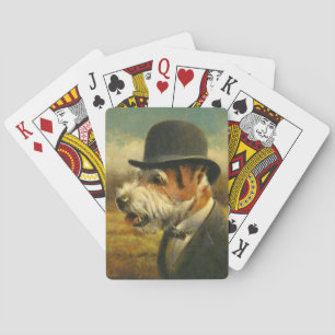 Cartes Carte de jeu vintage de Jack Russell