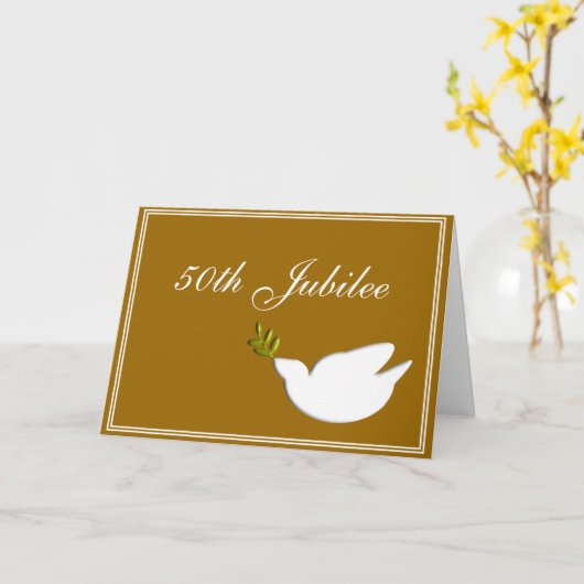 Cartes catholiques et cadeaux "de jubilé d'or" de (Fleur jaune)