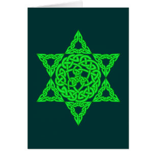 Cartes celtiques d'étoile de David