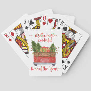 Cartes C'est le plus merveilleux temps Noël carte de jeu