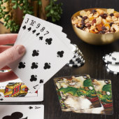 Cartes Chat de fantaisie de jeu Dragon vert dés (In Situ)