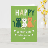 Cartes Chats à pois Joyeuse (Fleur jaune)