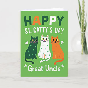 Cartes Chats à pois verts