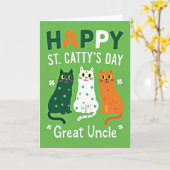 Cartes Chats à pois verts (Fleur jaune)