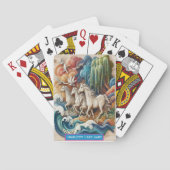 Cartes Chevaux & Vagues Monogramme Jeu de Match Enfants (dos)