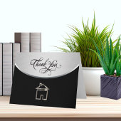 Cartes chiques de Merci d'immobiliers